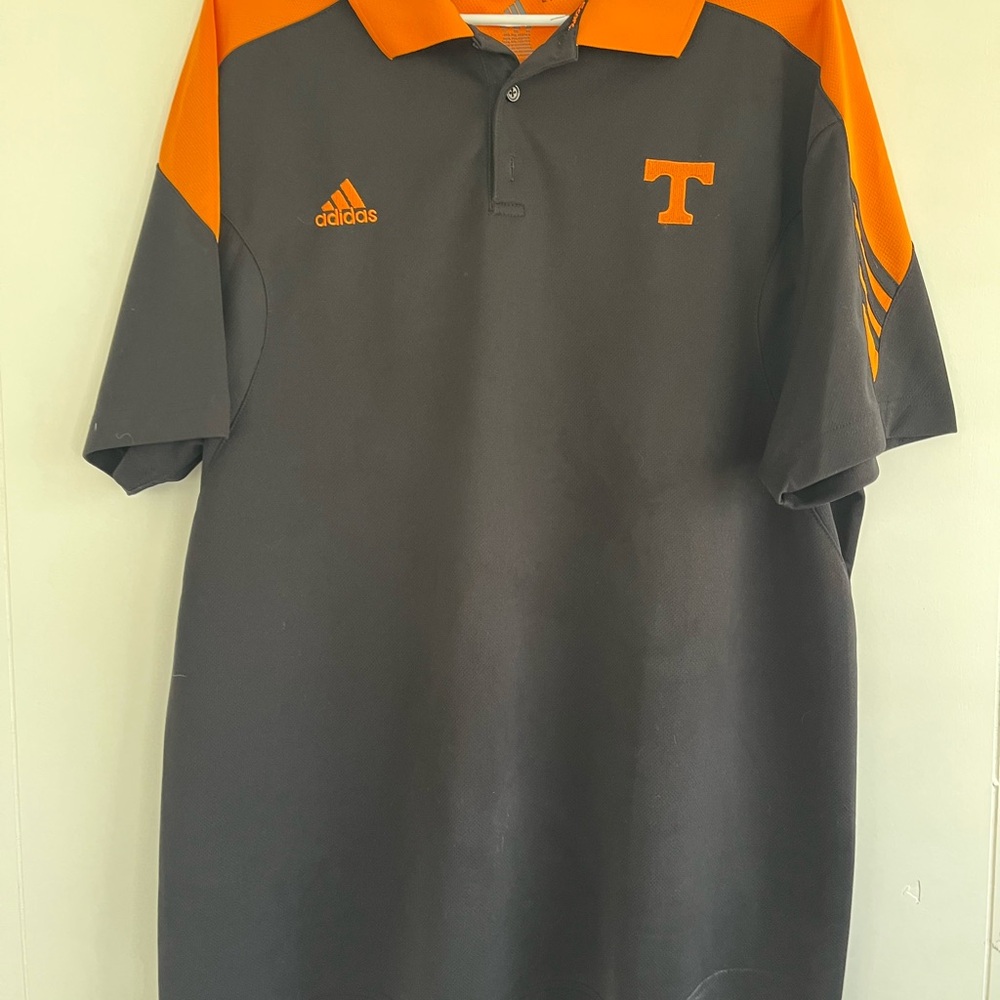 Adidas Men's Black and Orange Polo Shirt Tennessee VOLS Volunteers Size XL - Picture 2 of 11